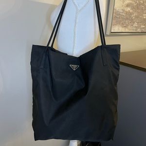 Prada Large Black Nylon Tote